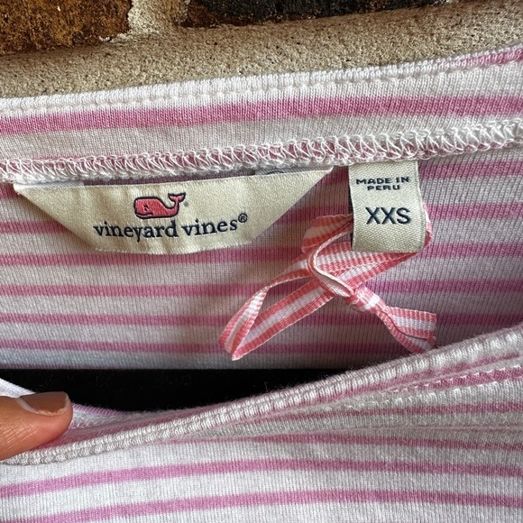Vineyard Vines Pink and White Striped Top - Picture 7 of 9